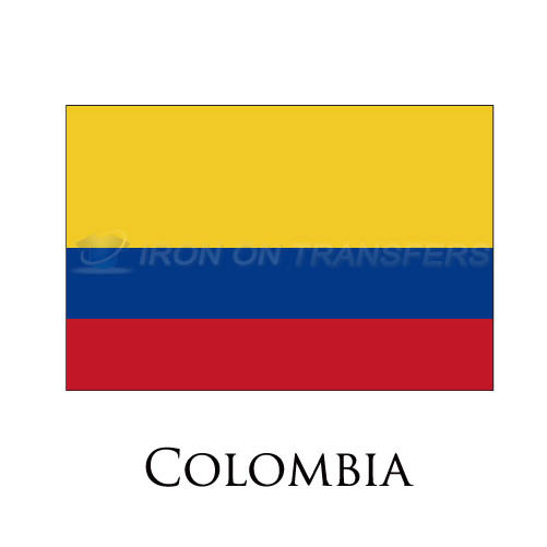 Colombia flag Iron-on Stickers (Heat Transfers)NO.1849